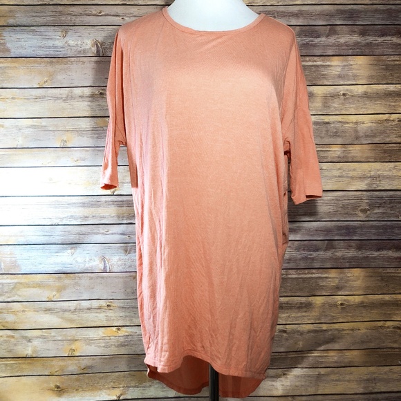 LuLaRoe Tops - Lularoe Solid Peach Irma Short Sleeve Tunic